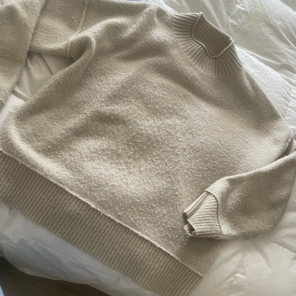 Cozy Cream Turtleneck Sweater